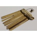 A VINTAGE FOLK ART / TRIBAL BAMBOO AND BONE ADORNMENT / PENDANT