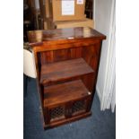 A COLONIAL HARDWOOD SMALL BOOKCASE W-56 CM