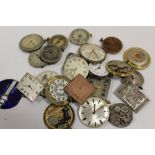 A BAG OF WRISTWATCH MOVEMENTS