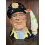 SIGNED SPECIAL EDITION OF 750 ROYAL DOULTON CHARACTER JUG - YACHTSMAN D6820, H 17 cm