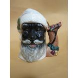 ROYAL DOULTON CHARACTER JUG - BLACK SANTA CLAUS 'NOT PRODUCED FOR SALE', stamped to base 'THE