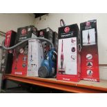 A QUANTITY OF BOXED AND UNBOXED VACUUM CLEANERS ETC