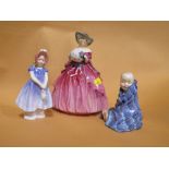 THREE ROYAL DOULTON FIGURES COMPRISING OF 'THIS LITTLE PIG' HN1794, 'IVY' HN1768 AND 'GENEVIEVE'