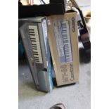 A BOXED YAMAHA KEYBOARD TOGETHER WITH A CASIO EXAMPLE
