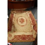 A LAURA ASHLEY AUBUSSON RUG