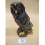 A SIGNED ANITA HARRIS ART POTTERY OWL FIGURE