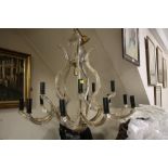 A LARGE CRYSTAL CHANDELIER H-65 CM