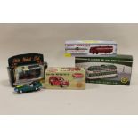 A COLLECTION OF DIE CAST TOY VEHICLES TO INCLUDE A BOXED DINKY SUPERTOYS 943 LEYLAND OCTOPUS