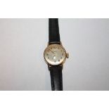 A LADIES 9CT GOLD CASED OMEGA WRISTWATCH