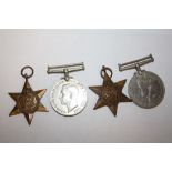 A GROUP OF FOUR WWII MEDALS