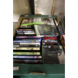 A TRAY OF DVDS AND GAMES ETC.