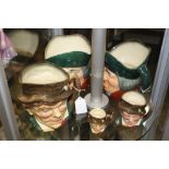 THREE GRADUATING ROYAL DOULTON CHARACTER JUGS - PADDY, consisting of small, medium and large, H 16