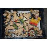 A PLASTIC BOX OF PIGGIN' FIGURES