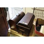 TWO VINTAGE MAHOGANY CASED SEWING MACHINES