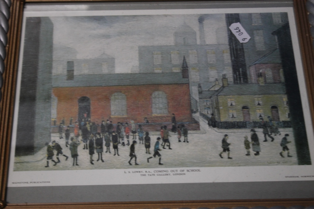 SIX FRAMED LOWRY PRINTS - Image 3 of 7