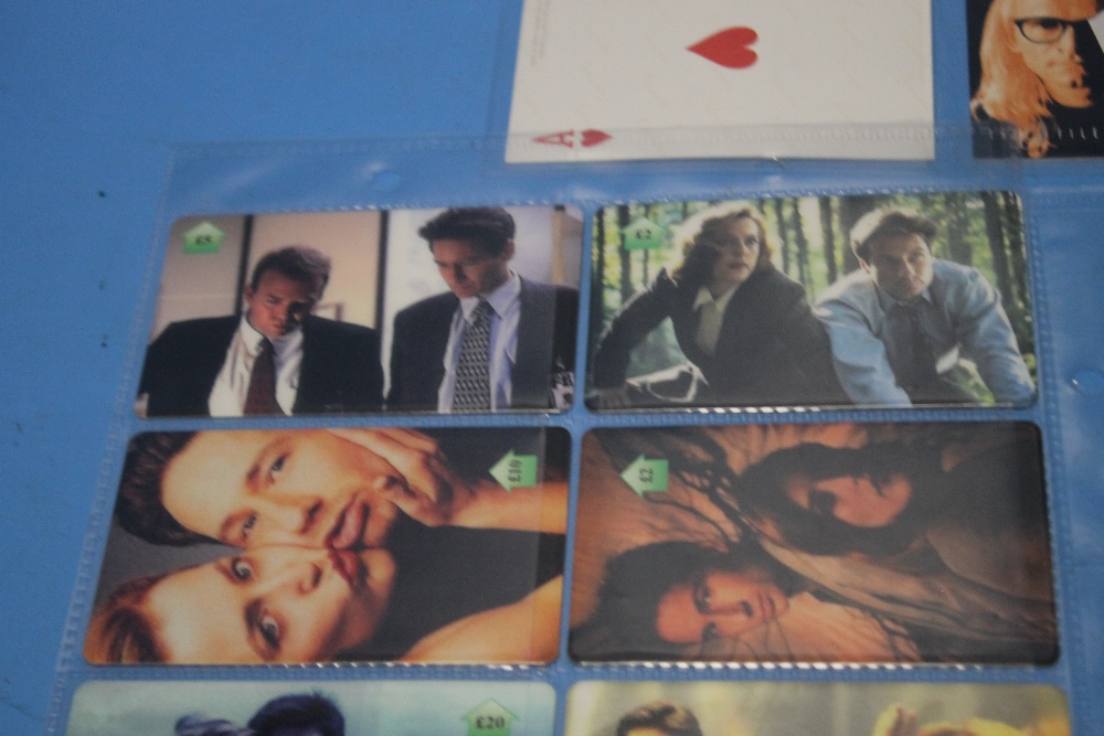 THREE SETS OF X-FILES PHONE CARDS, A SET OF SIGNED TRADING CARDS AND A BOX OF TRADING CARDS - Image 3 of 3