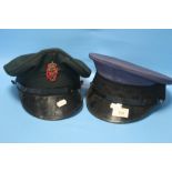 TWO MILITARY STYLE CAPS