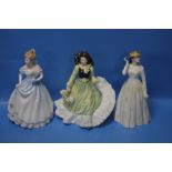 THREE ROYAL DOULTON LADIES TO INCLUDE 'SUSANNAH' HN4221, 'CLAIRE' HN3646, AND 'APRIL' HN3693 (3)