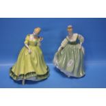 TWO ROYAL DOULTON FIGURINES 'PAULA' HN2906 AND 'FAIR LADY' HN2193 (2)