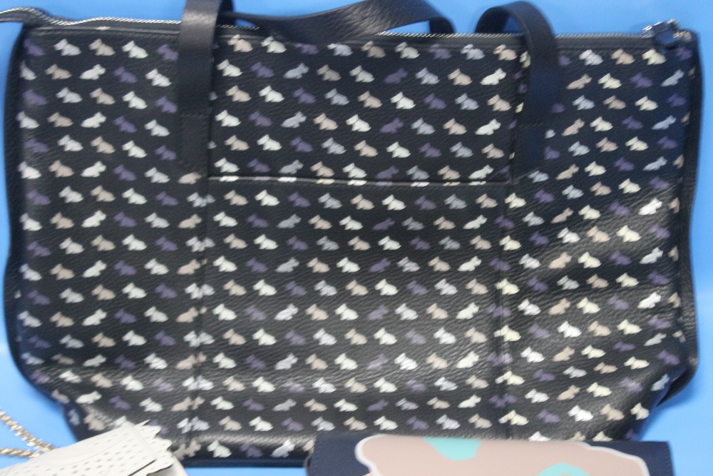 A RADLEY TWO HANDLED BAG WITH PRICE TAG TOGETHER WITH TWO RADLEY HANDBAGS WHICH ARE SECOND HAND - Image 2 of 4