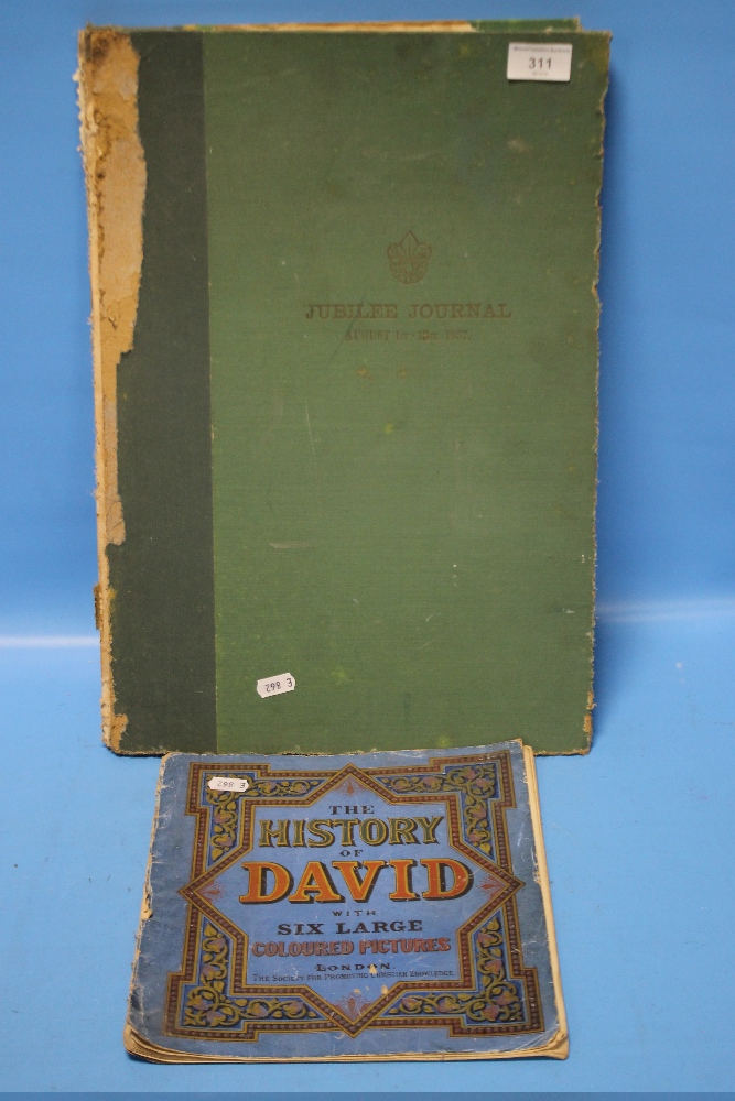 THE JUBILEE JOURNAL AUGUST 1957 TOGETHER WITH 'THE HISTORY OF DAVID WITH SIX LARGE COLOURED