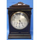 A CORKE & SON OF WOLVERHAMPTON MANTEL CLOCK WITH KEY A/F