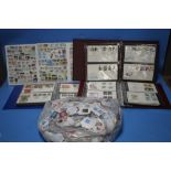 A QUANTITY OF ASSORTED STAMPS TO INCLUDE KILOWARE AND ALBUMS WITH CONTENTS