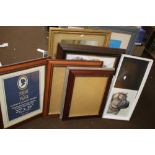 A QUANTITY OF ASSORTED PICTURES, FRAMES ETC.
