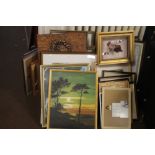 A LARGE QUANTITY OF PICTURES AND PRINTS