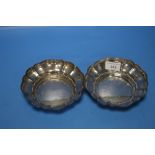 TWO HALLMARKED SILVER DISHES