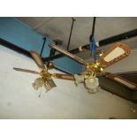 TWO LIGHT CEILING FANS