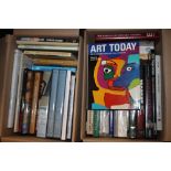 TWO BOXES OF ART REFERENCE BOOKS