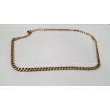 A 9 CT GOLD NECKLACE, W 9.5 g