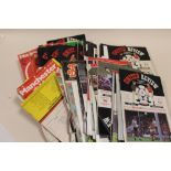 A LARGE QUANTITY OF MOSTLY 1970-80'S MANCHESTER UNITED FOOTBALL CLUB PROGRAMMES