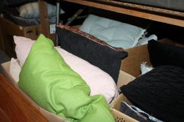 TWO BOXES OF MODERN EX SHOW HOME CUSHIONS