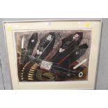 A SIGNED WAR INTEREST ARTISTS PROOF LITHOGRAPH BY KEN SPRAGUE