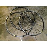 THREE MAVIC AKSIUM BICYCLE WHEELS