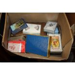 A QUANTITY OF VINTAGE PLAYING CARDS ETC..