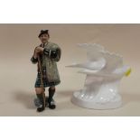 A ROYAL DOULTON FIGURE LAIRD HN2361 TOGETHER WITH A ROYAL DOULTON IMAGES GOING HOME FIGURE HN3527