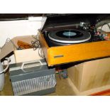 A GARRAD RECORD PLAYER VCR AND A EUMIG MARK M SUPER 8