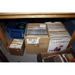 A LARGE QUANTITY OF LP RECORDS AND 7" SINGLES