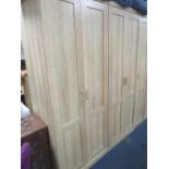 A LARGE MODERN DOUBLE WARDROBE, H 208 cm W 81 cm