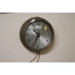 A GPO CIRCULAR METAL WALL CLOCK