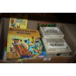 TWO BOXES OF VINTAGE CHILDRENS BOOKS AND ANNUALS TO INCLUDE ENID BLYTON EXAMPLES