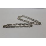 TWO STERLING SILVER DESIGNER STYLE BRACELETS, APPROX WEIGHT 29.7G