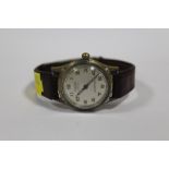 A VINTAGE ZEWOGA 17 JEWEL AUTOMATIC INCABLOC WRISTWATCH