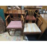 TWO ANTIQUE ARMCHAIRS