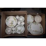 TWO BOXES OF WEDGWOOD WILD APPLE CHINA