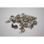 A QUANTITY OF SILVER BRACELET CHARMS, APPROX WEIGHT 83.6G