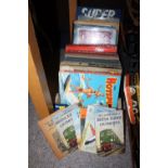 A TRAY OF VINTAGE CHILDRENS BOOKS AND ANNUALS TO INCLUDE LADYBIRD BOOKS